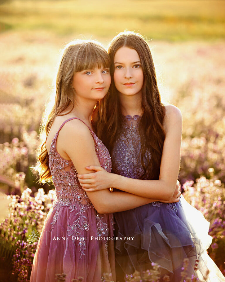 Lavendelfeld Shooting München Geschwisterfotos Fotoshooting Lavendelshooting