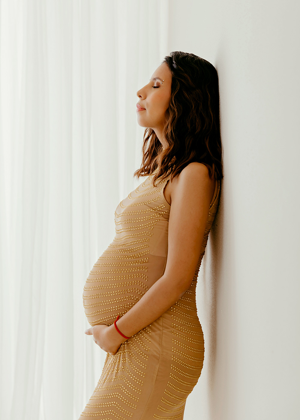 Babybauchshooting mit Anne Deml München Babyfotografin im eigenen Fotostudio Schwabing Freimann