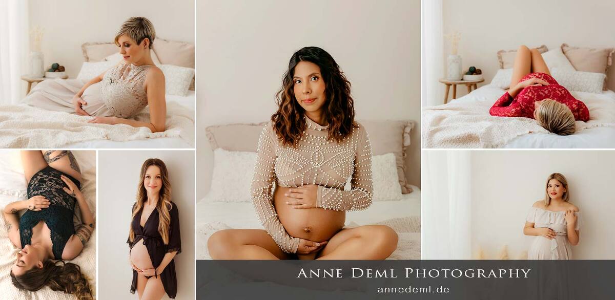 Babybauch Shooting in München mit der Fotografin Anne Deml Babybauchshooting
